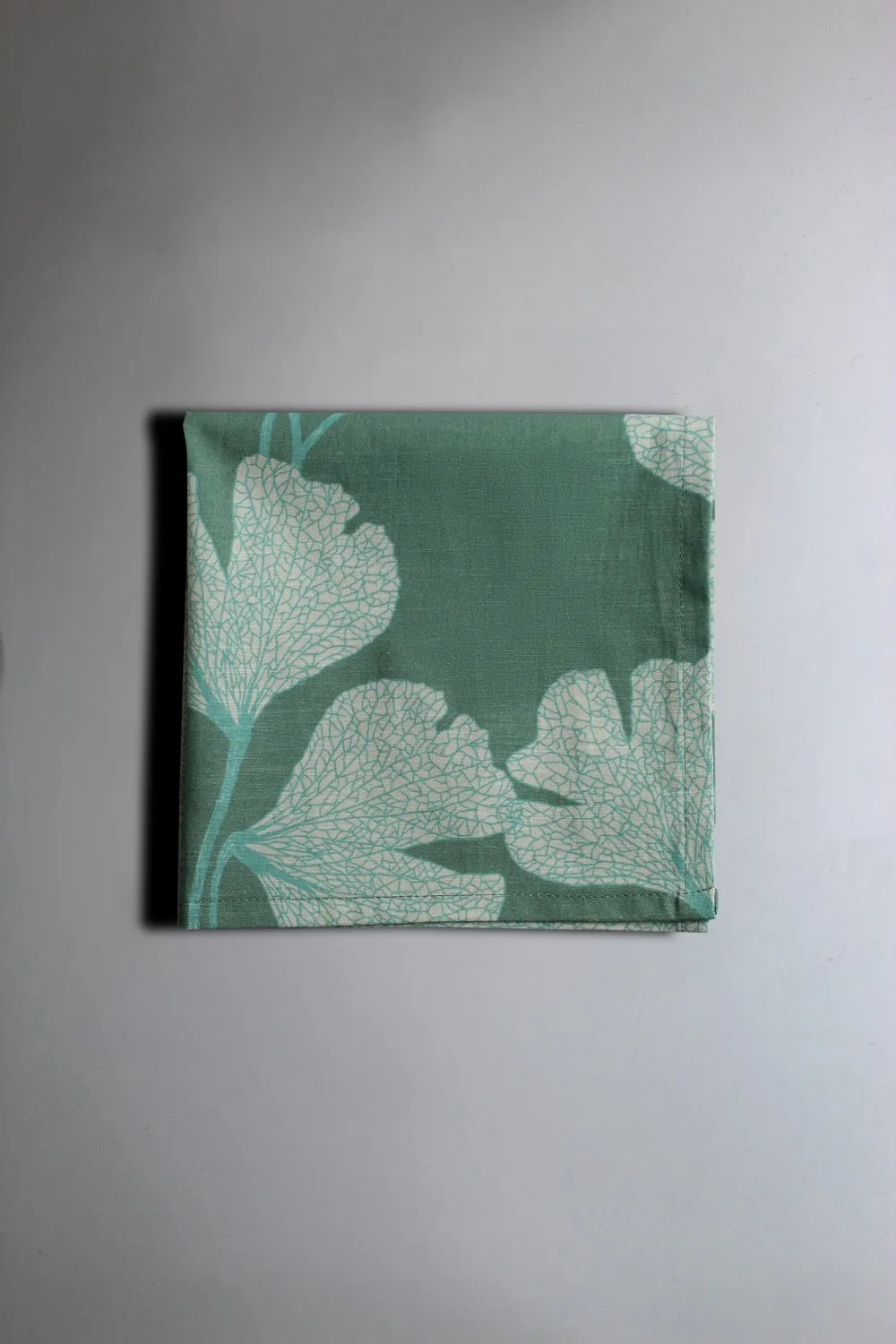 Serviettes de table en tissu - lot de 4 Abril (vert foncé)