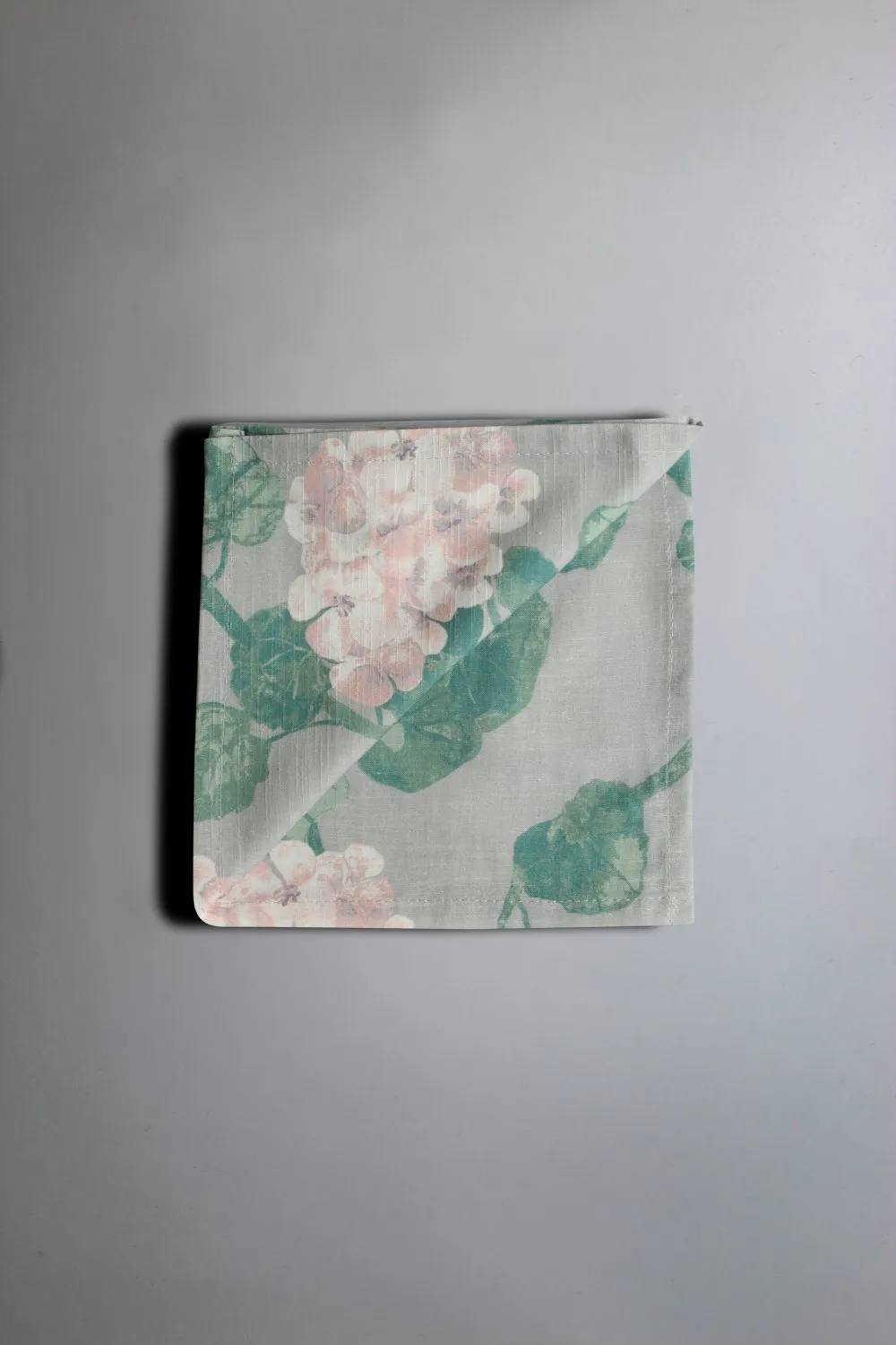 Serviettes en tissu - lot de 4 Amara (gris/rose)