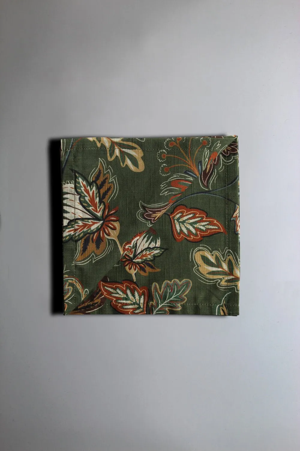 Serviettes de table en tissu - lot de 4 Dagny (vert)