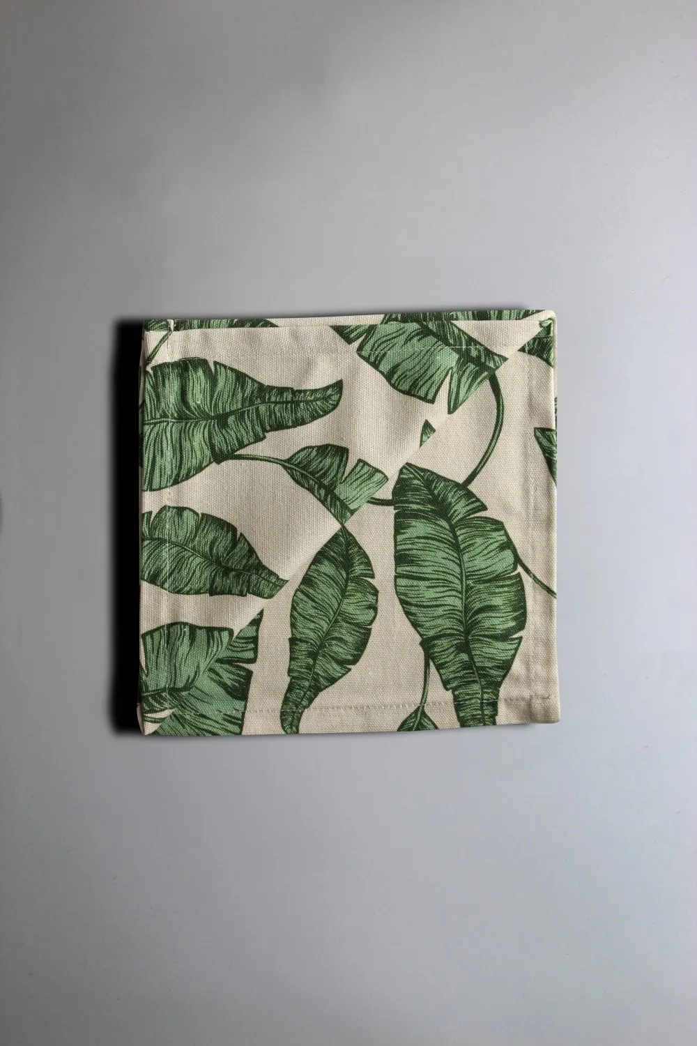 Serviettes de table en tissu - lot de 4 Leaves (vert)