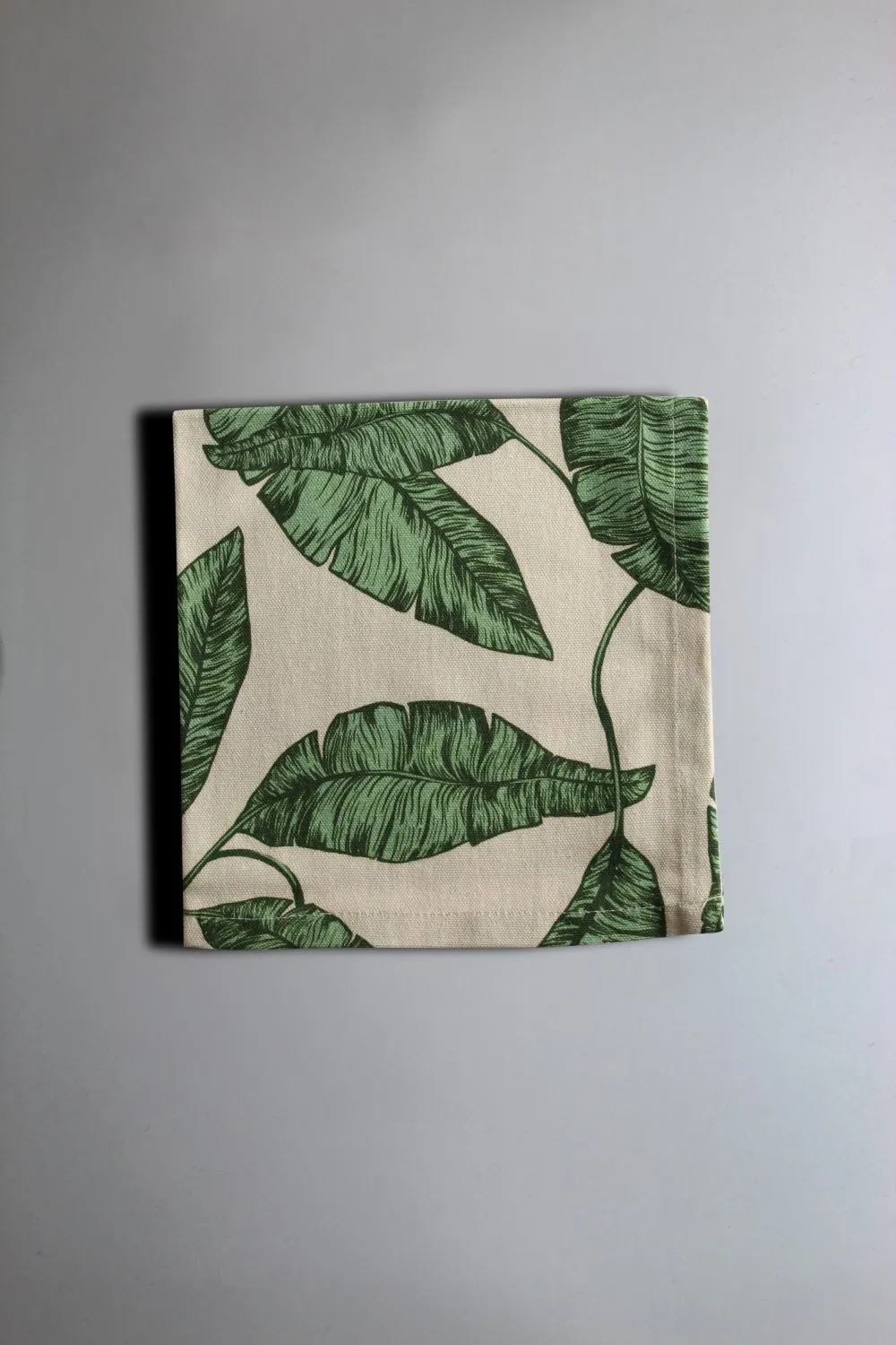 Serviettes de table en tissu - lot de 4 Leaves (vert)