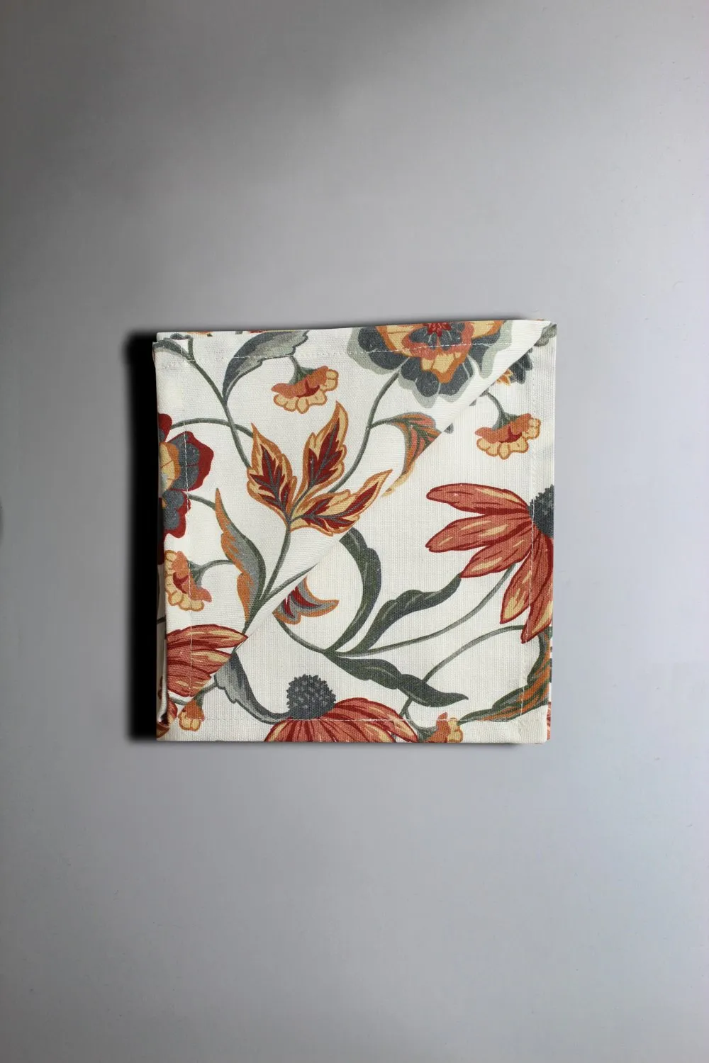 Serviettes de table en tissu - lot de 4 Mathilde (rouille)