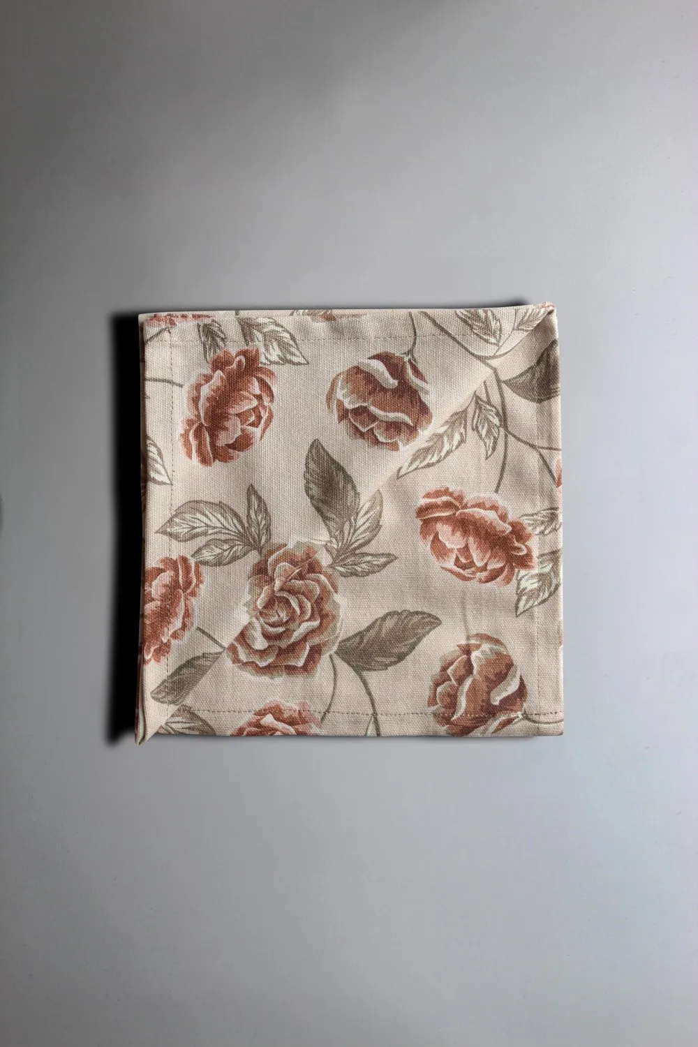 Serviettes de table en tissu - lot de 4 Wreath (rose)