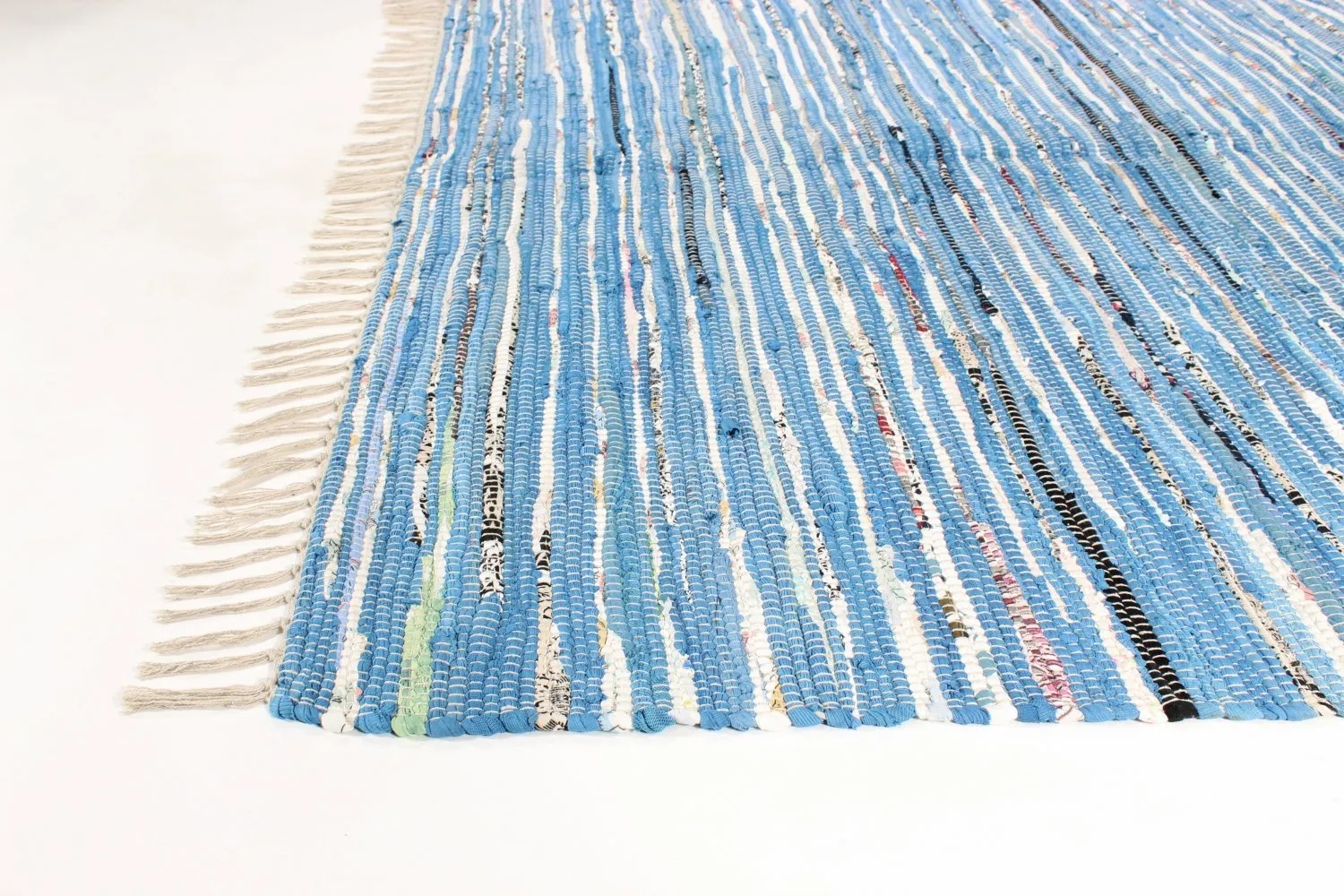 Tapis patchwork - Delhi (bleu)