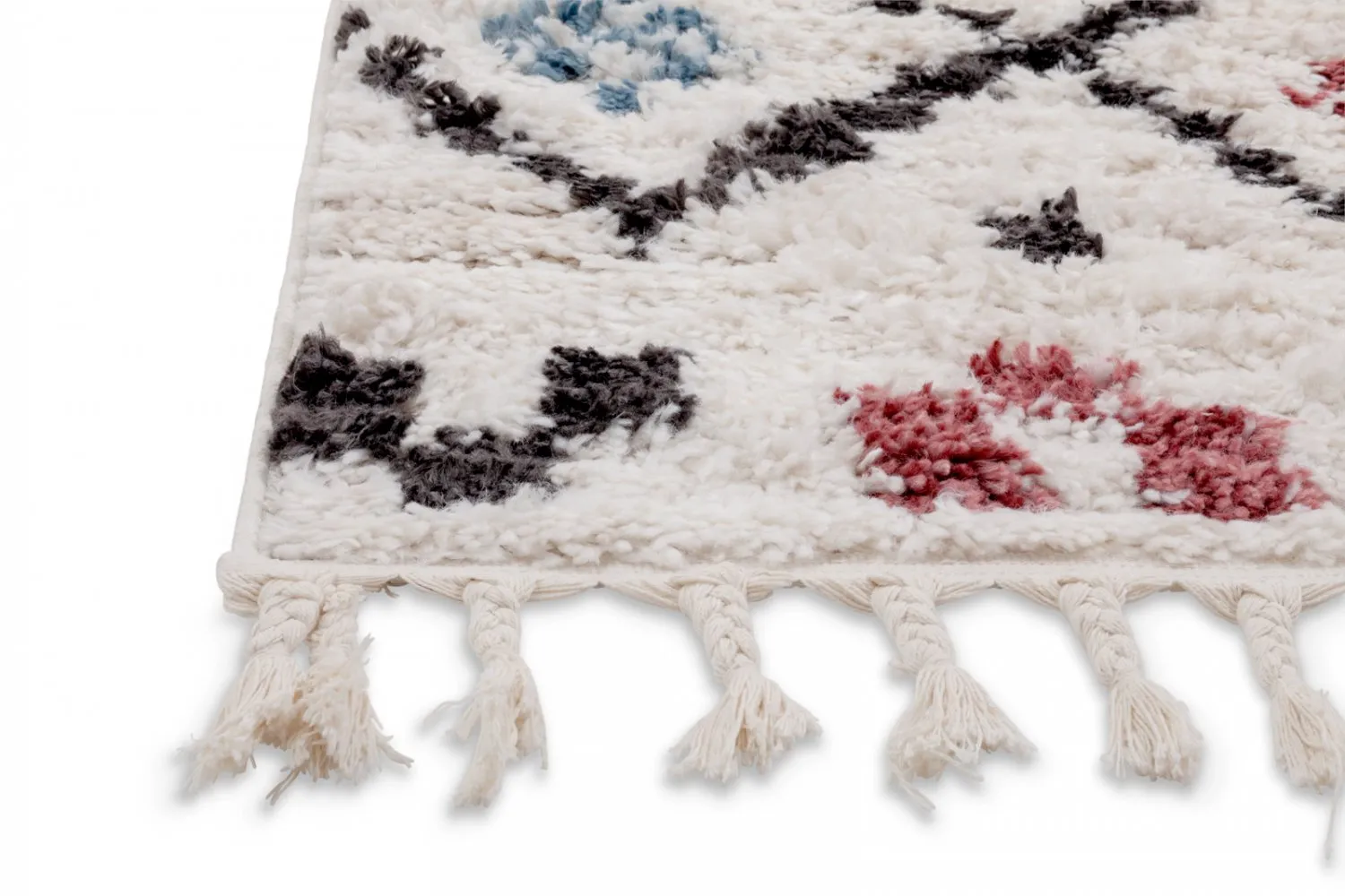Tapis à poils longs - Siena (beige/multi)