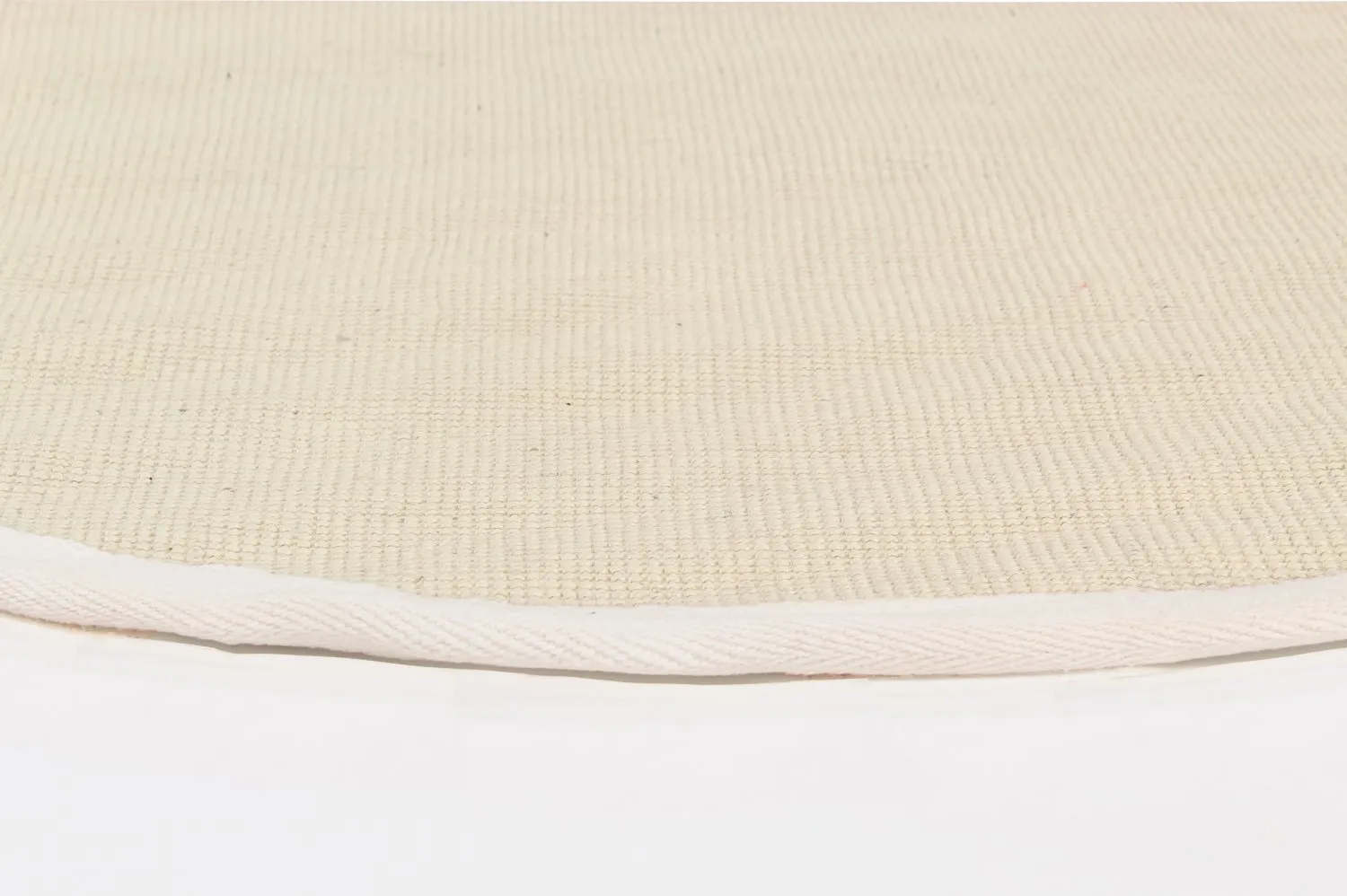 Tapis rond (sisal) - Agave (blanc naturel)