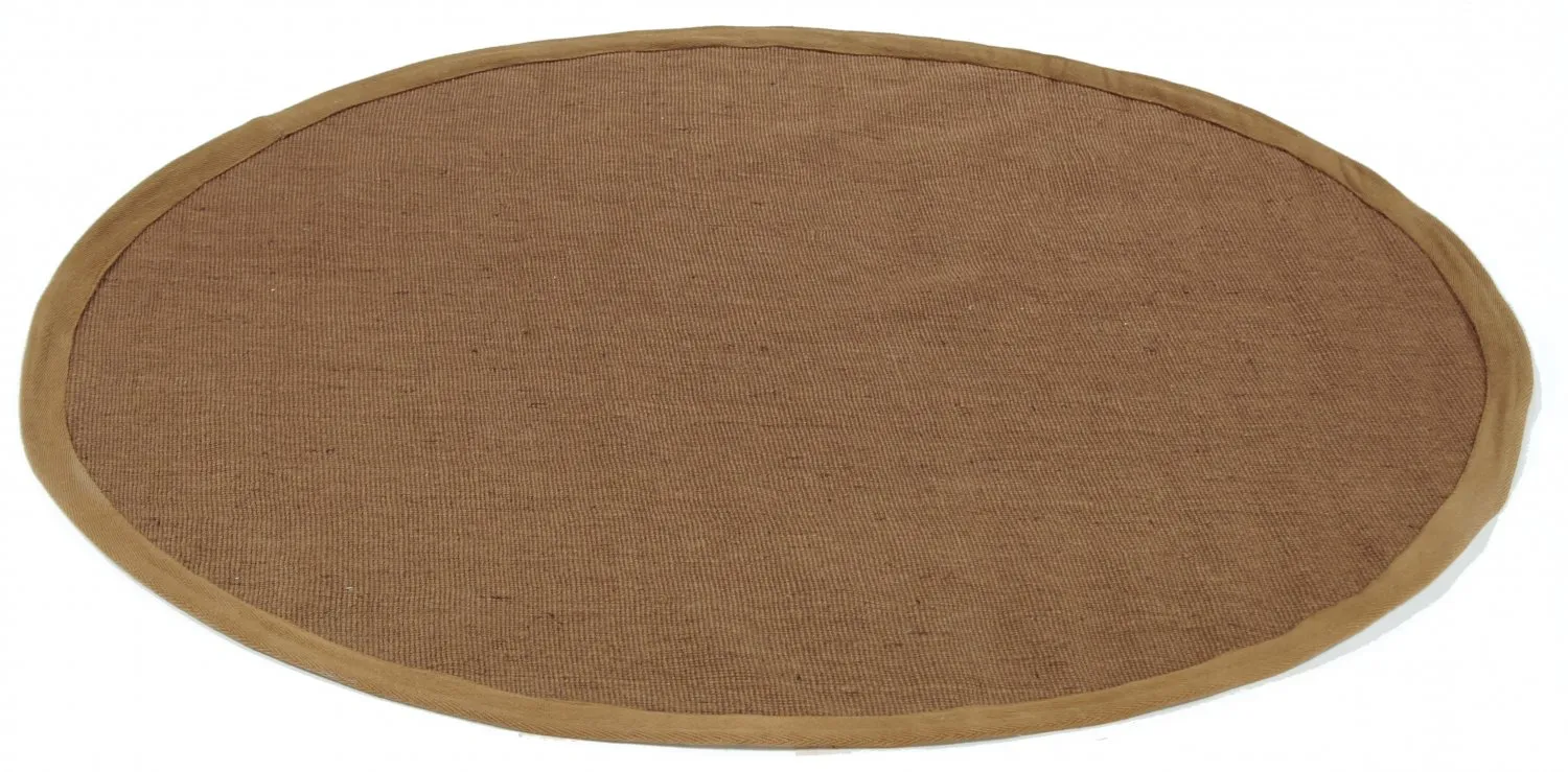 Tapis rond (sisal) - Agave (marron)