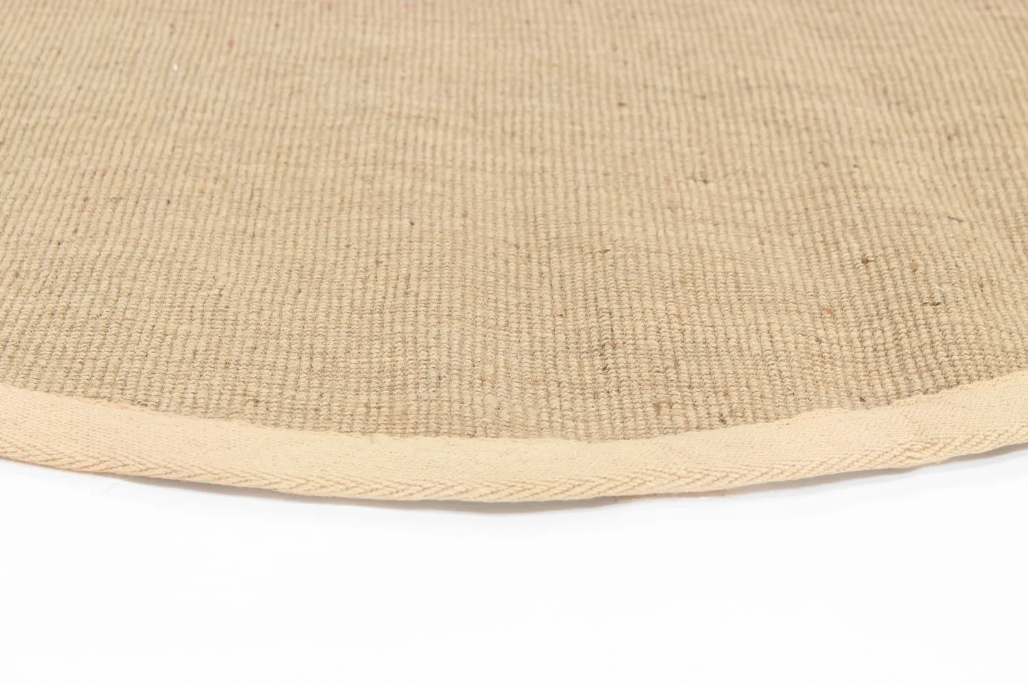 Tapis rond (sisal) - Agave (beige/beige)
