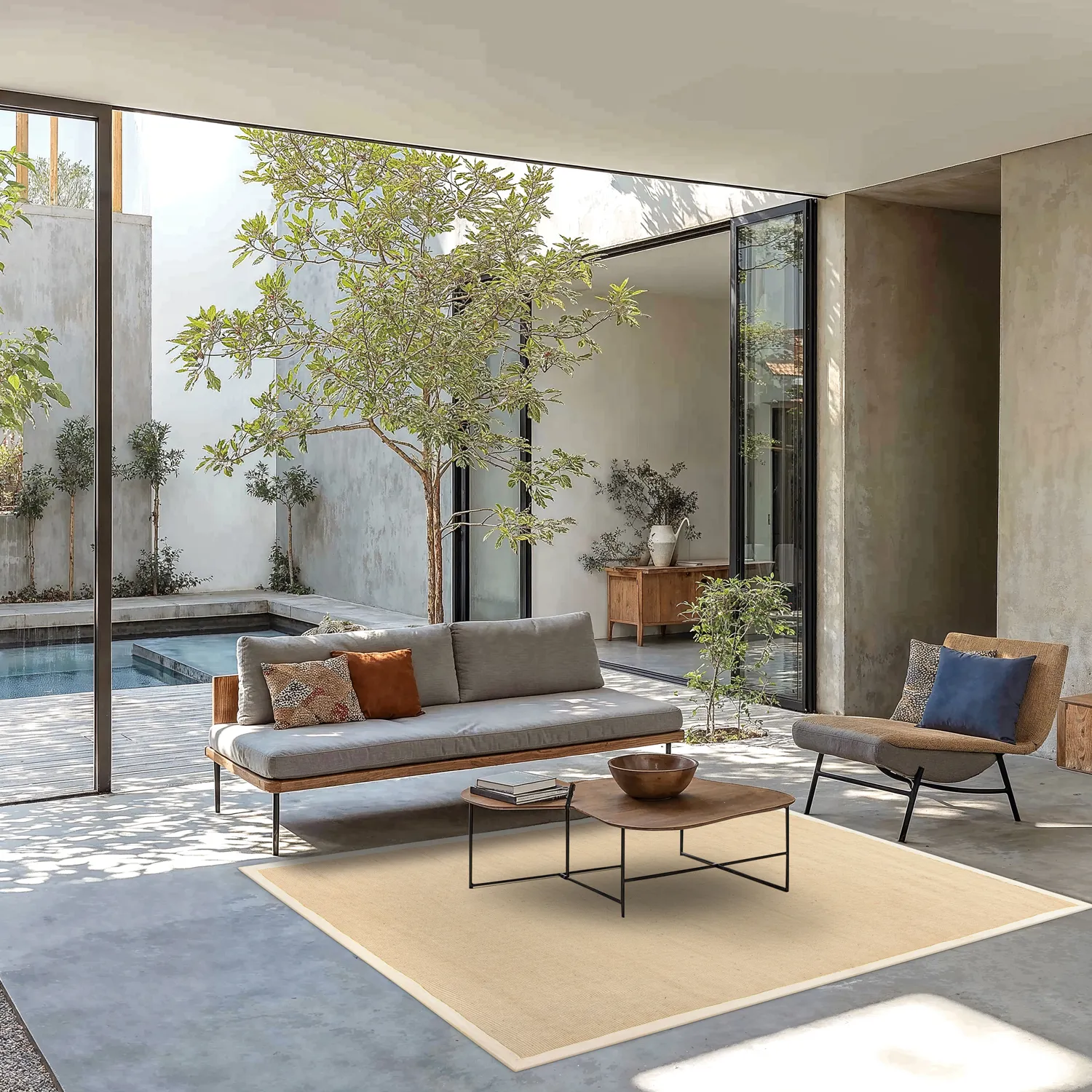 Tapis en sisal - Agave (ivoire)