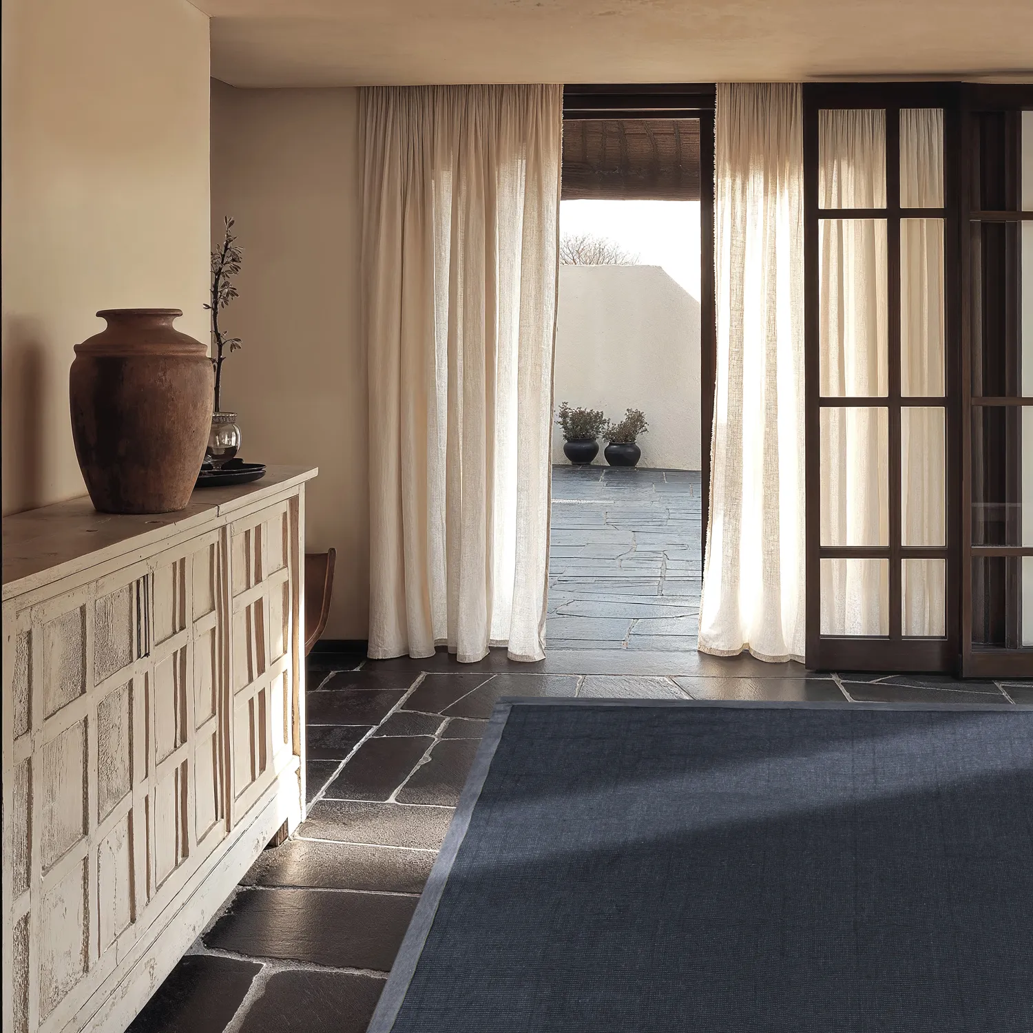 Tapis en sisal - Agave (gris foncé)