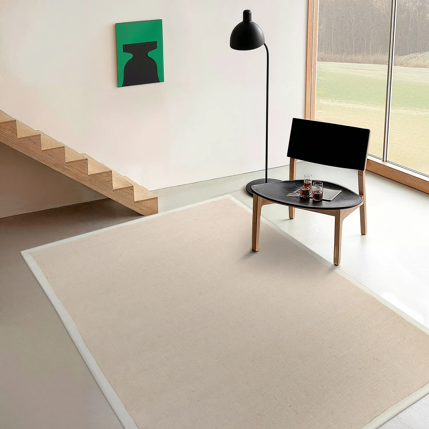 Tapis en sisal - Agave (beige/gris)