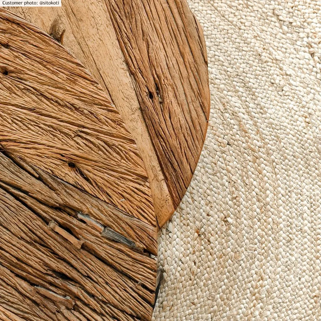 Tapis ronds - La tresse (jute)