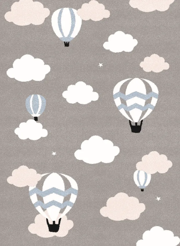 Tapis enfant - Balloons (bleu)