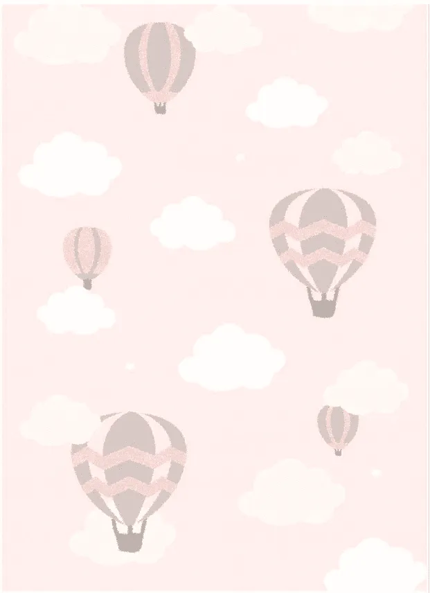 Tapis enfant - Balloons (rose)