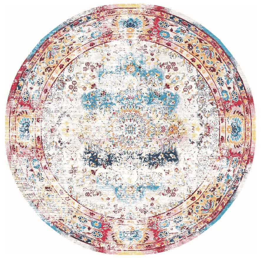 Tapis rond - Jedaida (multicolore)
