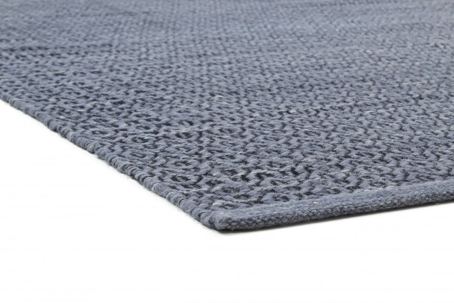 Tapis en laine - Snowshill (bleu/noir)