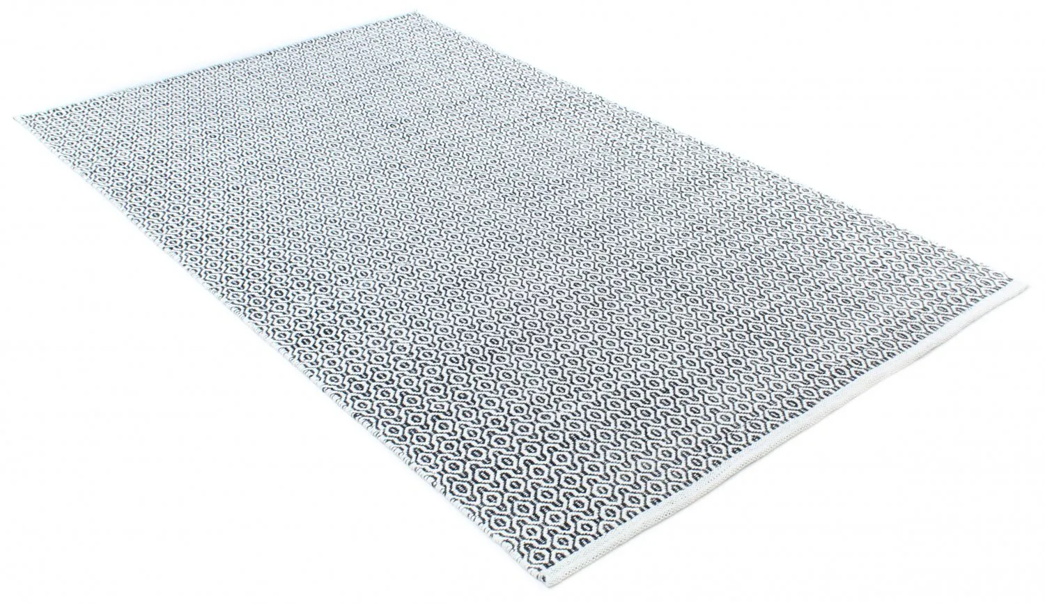 Tapis en laine - Snowshill (noir/blanc)