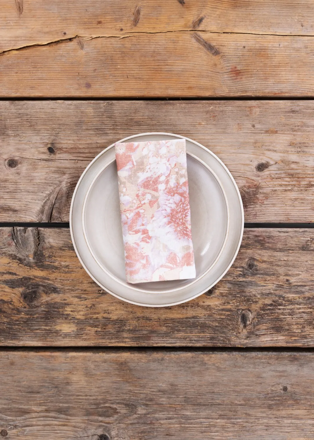 Serviettes de table en tissu - lot de 4 Soft (rose)