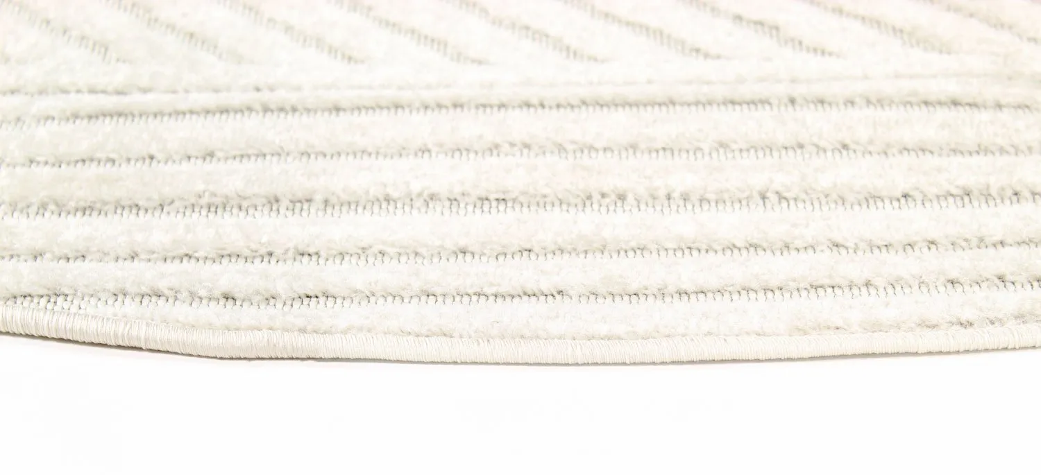 Tapis rond - Avalon (crème)