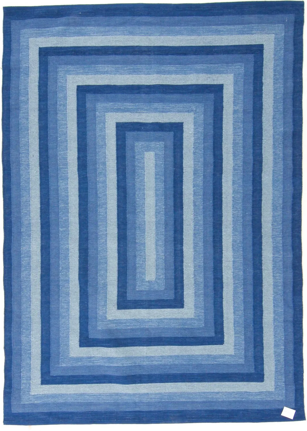 Tapis en patchwork - Chania (bleu)