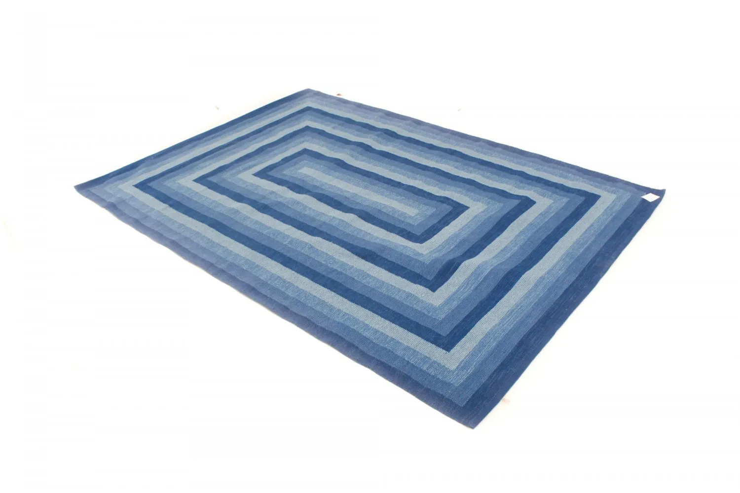 Tapis en patchwork - Chania (bleu)