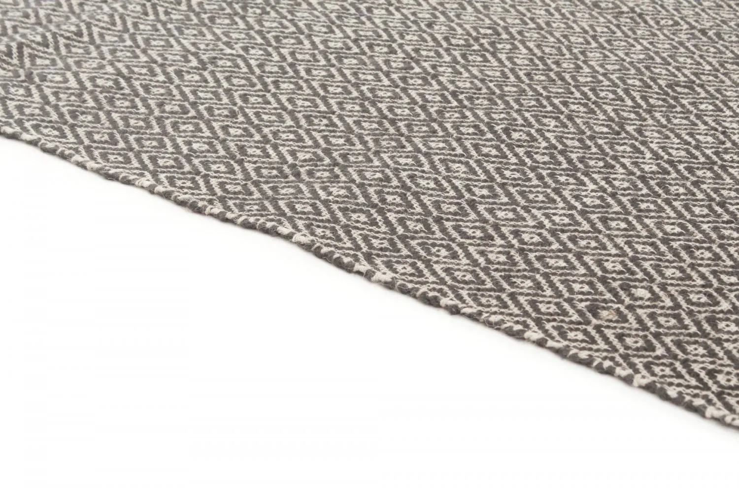 Tapis en jute - Puebla (noir/gris)