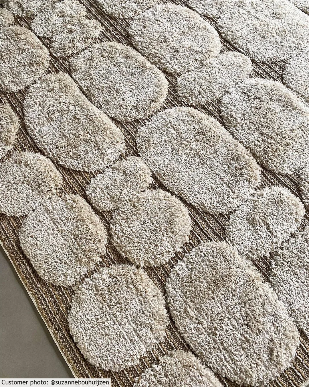 Tapis à poils longs - Fondi (beige)