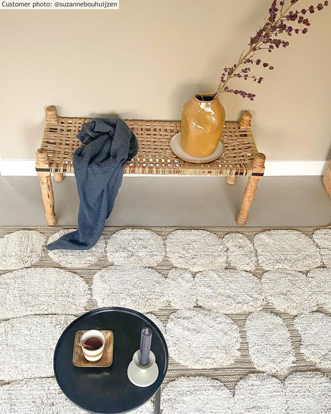 Tapis à poils longs - Fondi (beige)