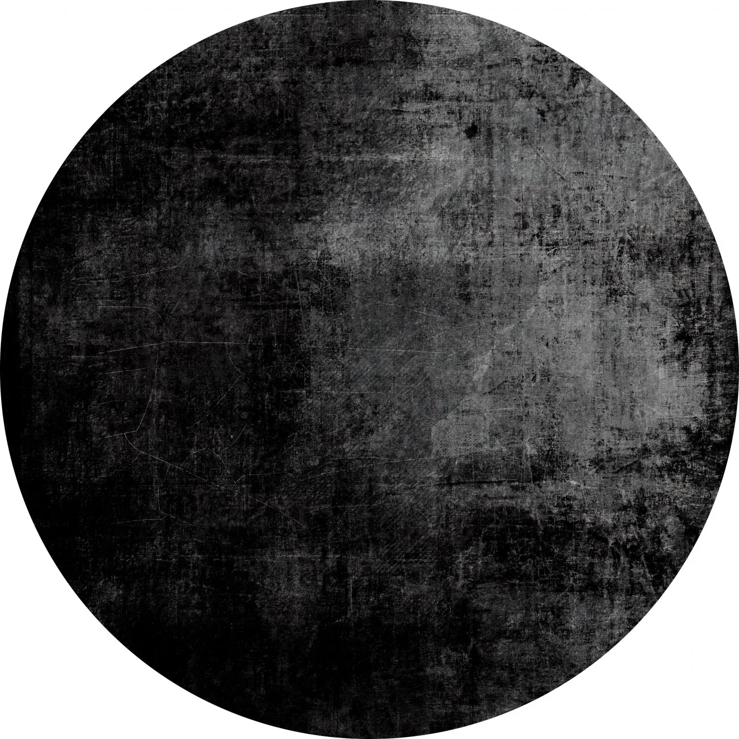 Tapis rond - Lynton (noir)