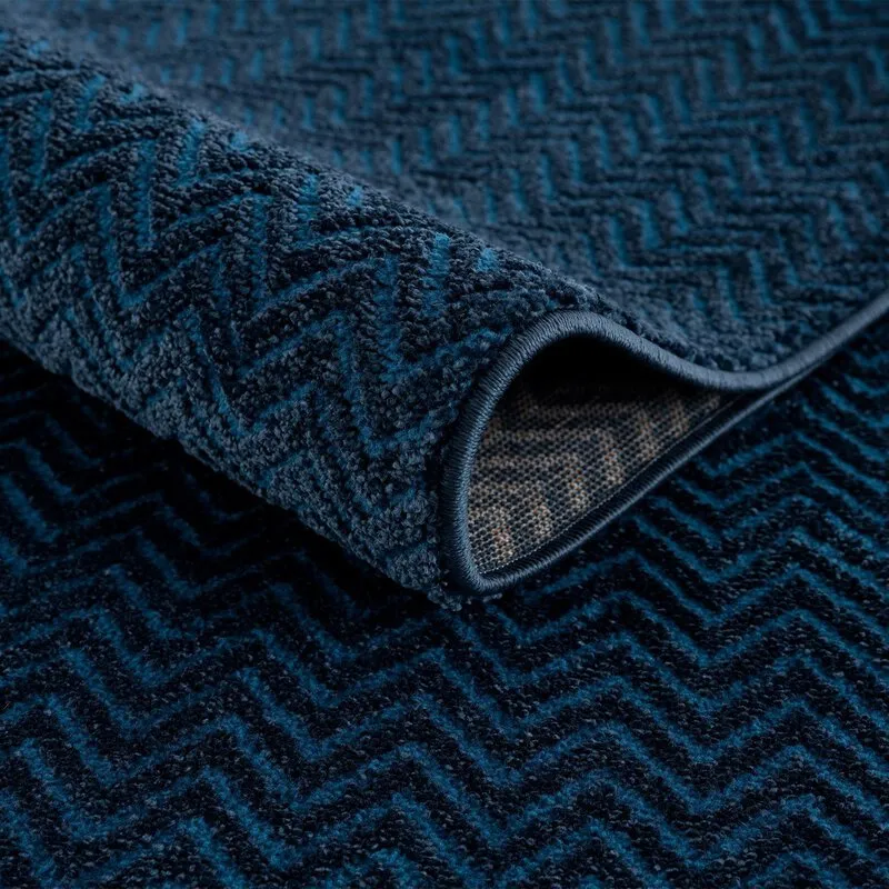 Tapis à poils longs - Pandora (bleu)
