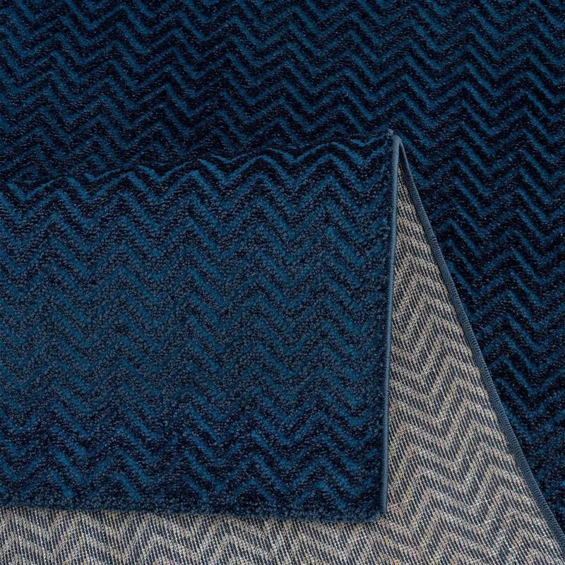 Tapis à poils longs - Pandora (bleu)