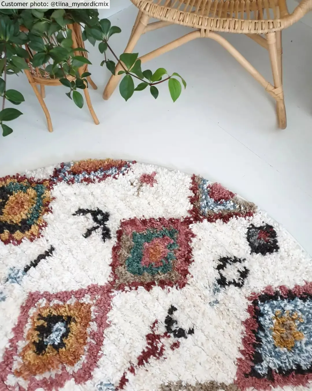 Tapis ronds - Sezze (beige/multi)