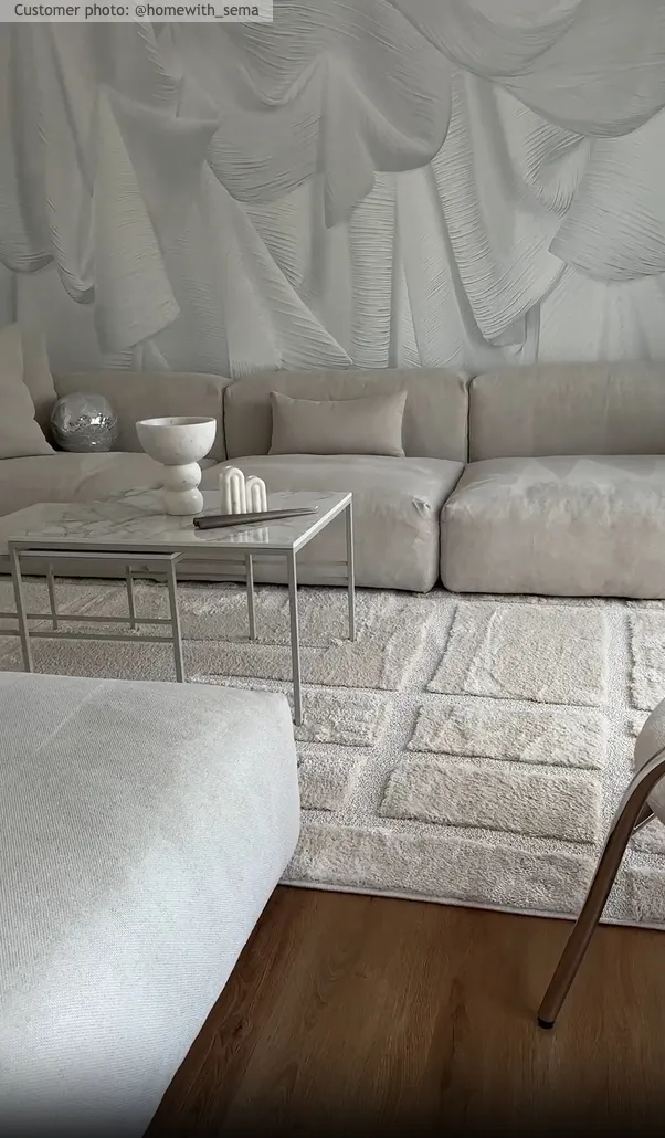 Tapis moelleux - Tillie (blanc cassé)