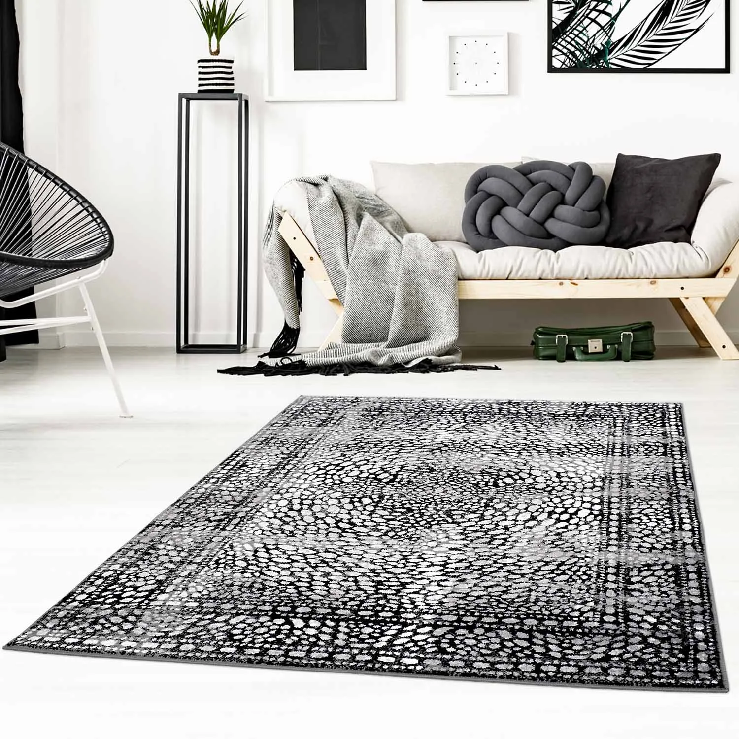 Tapis Wilton - Jadida (noir)