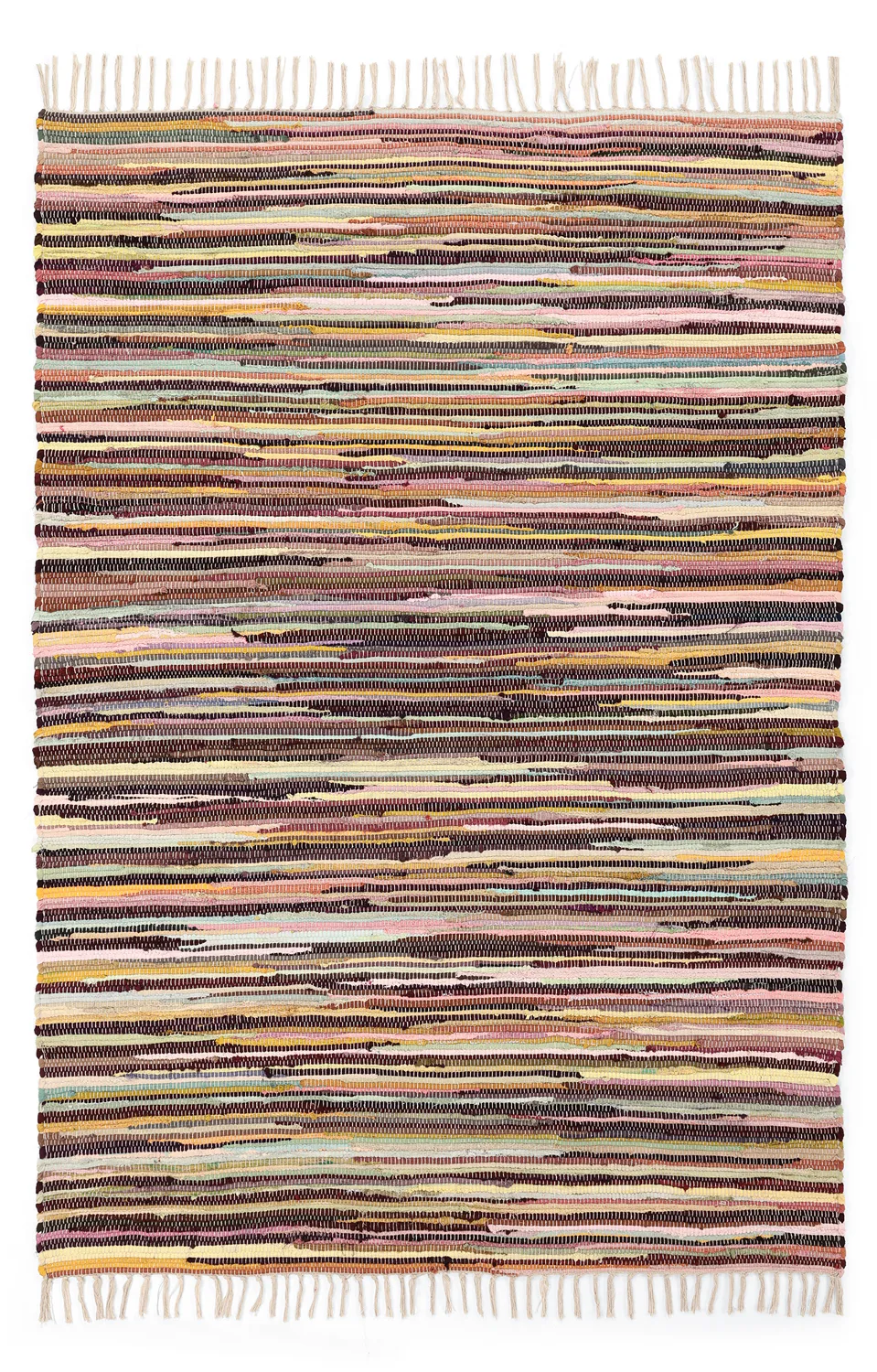 Tapis chiffons - Happy (jaune/multicolore)