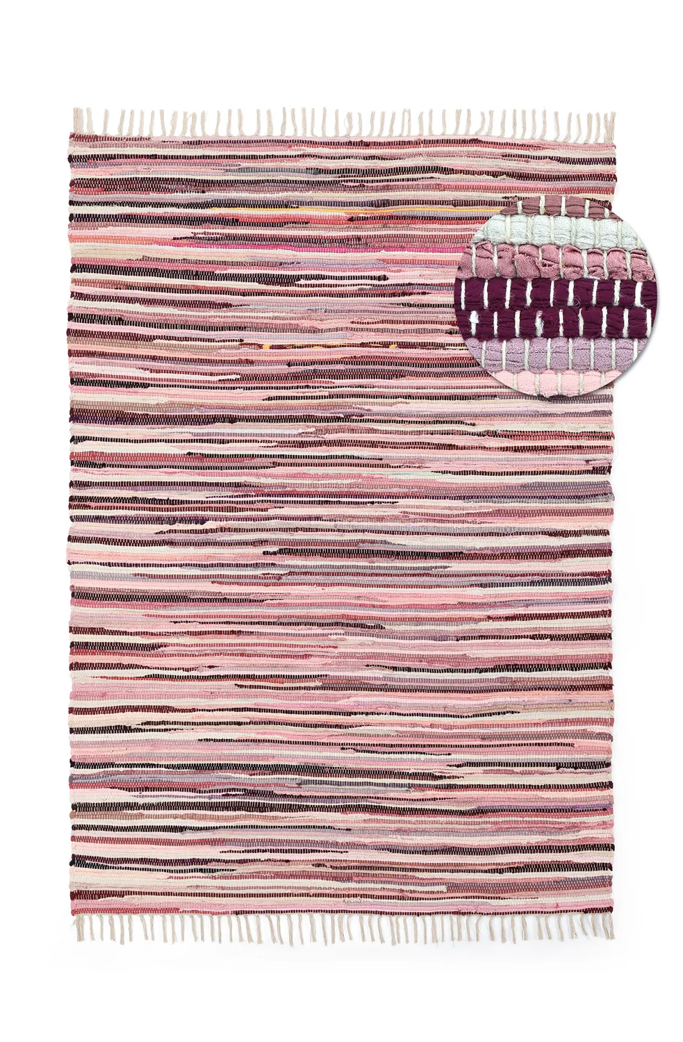 Tapis chiffons - Home (rose/multicolore)