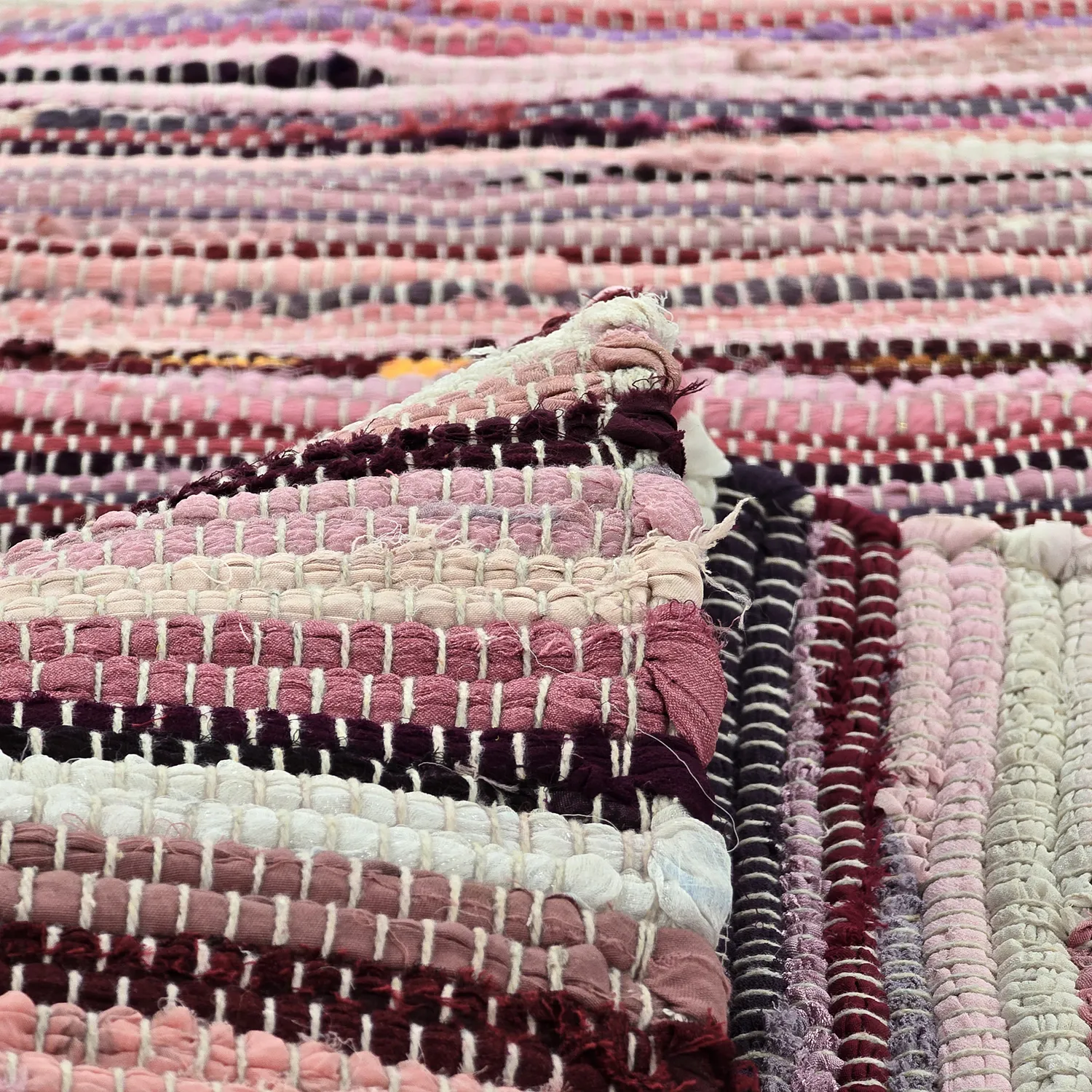 Tapis chiffons - Home (rose/multicolore)