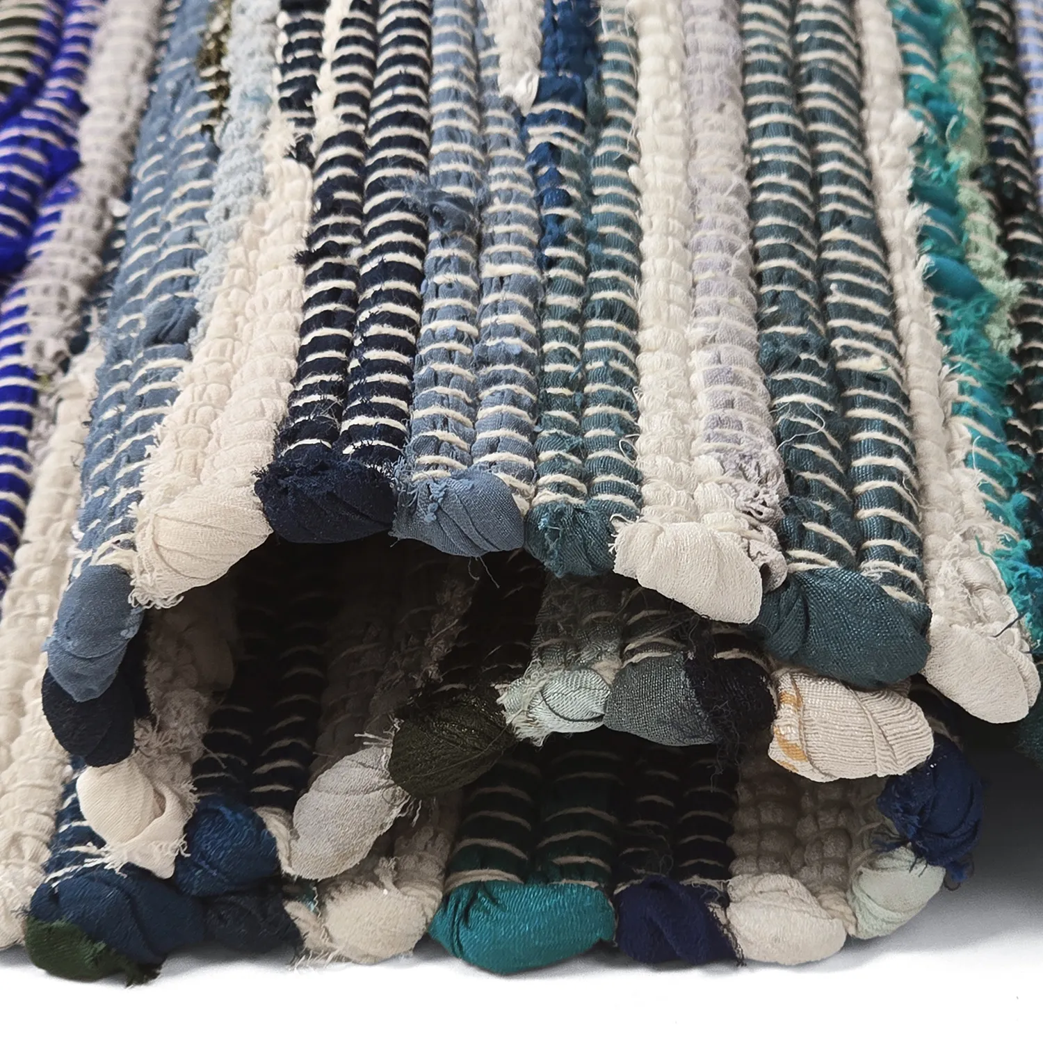 Tapis chiffons - Home (bleu/multicolore)