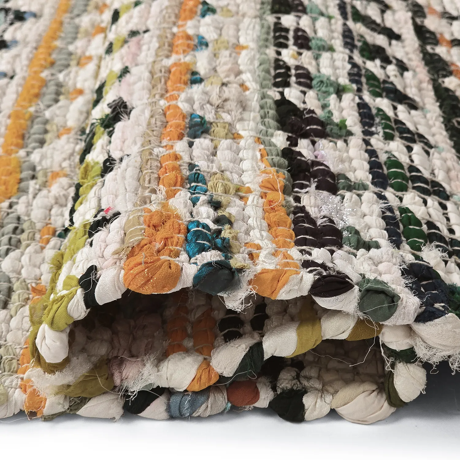 Tapis chiffons - Lindby (jaune/multicolore)