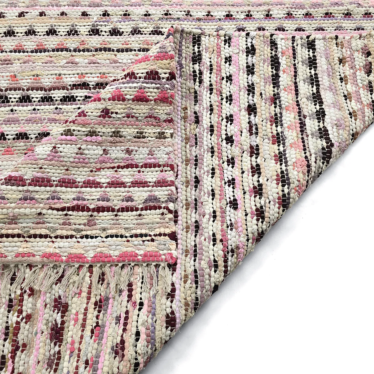 Tapis chiffons - Lindby (rose/multicolore)