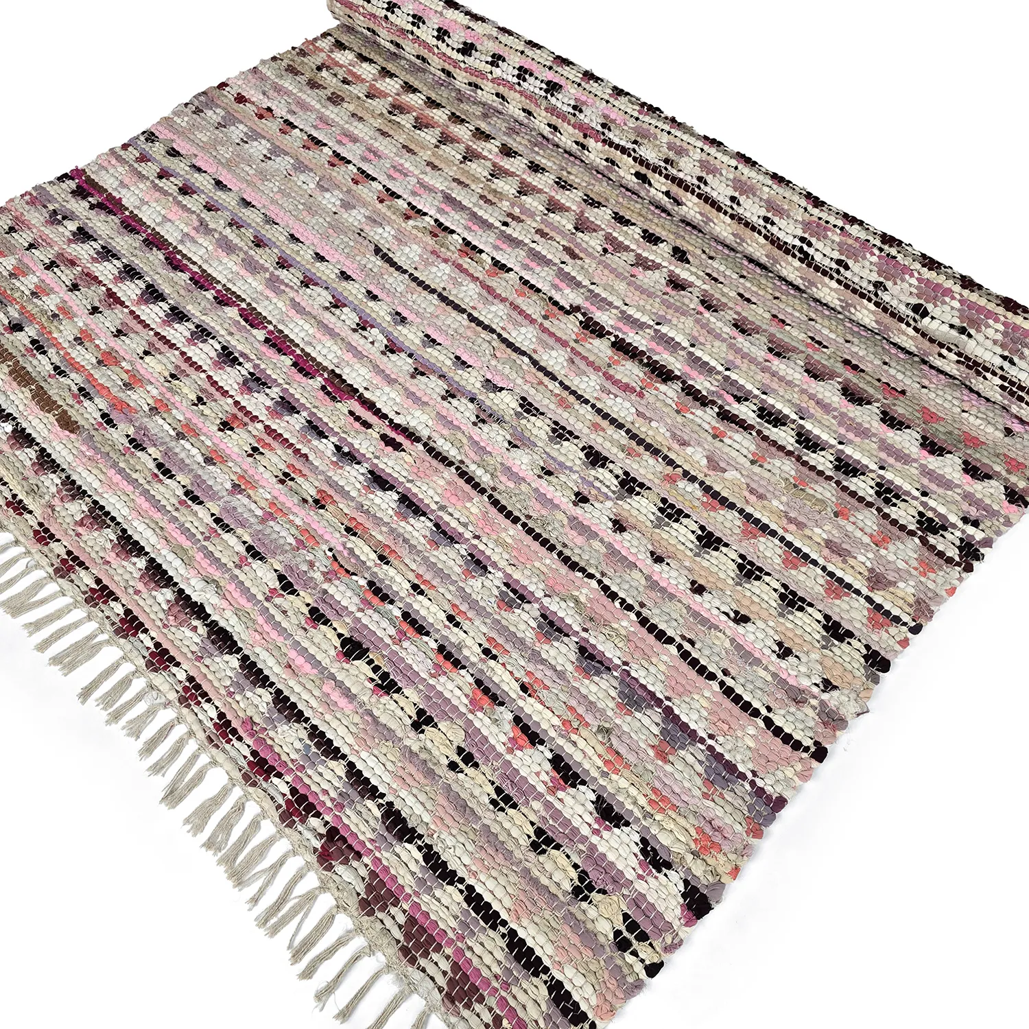 Tapis chiffons - Lindby (rose/multicolore)