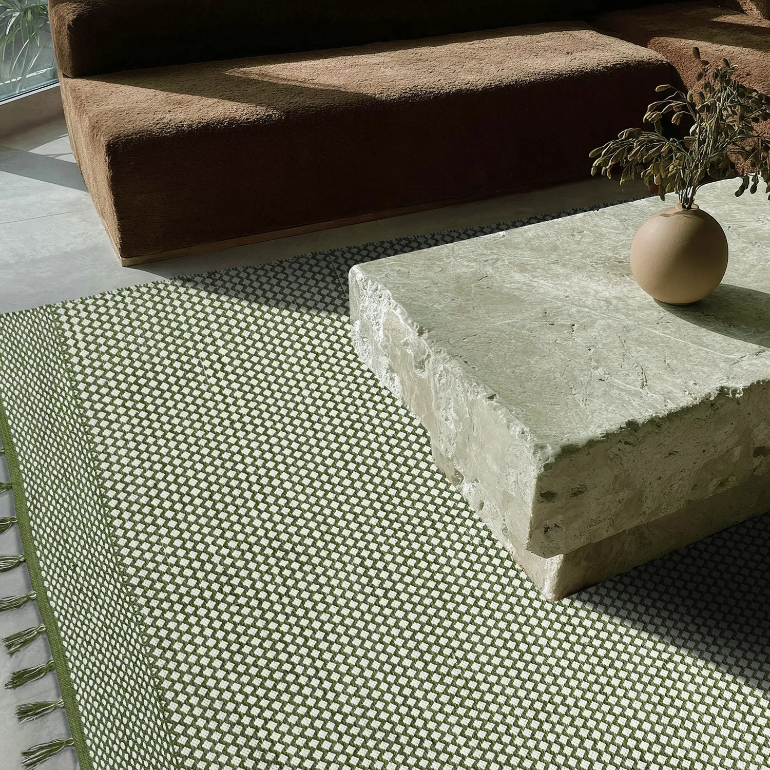 Tapis chiffons - Vinga (vert)