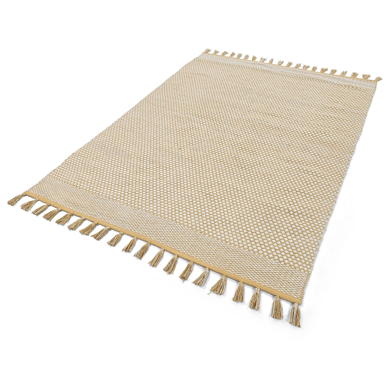 Tapis chiffons - Vinga (jaune moutarde)