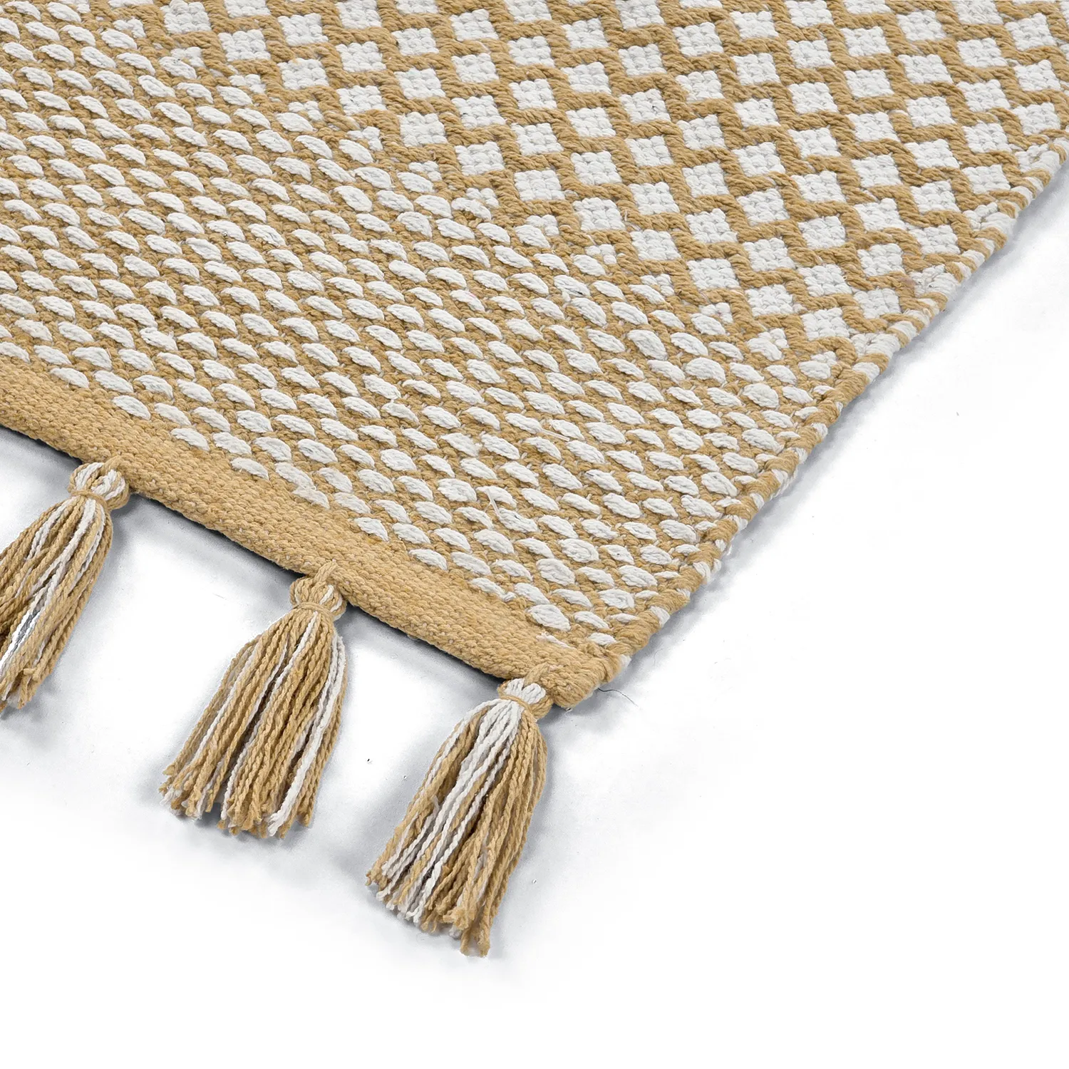Tapis chiffons - Vinga (jaune moutarde)