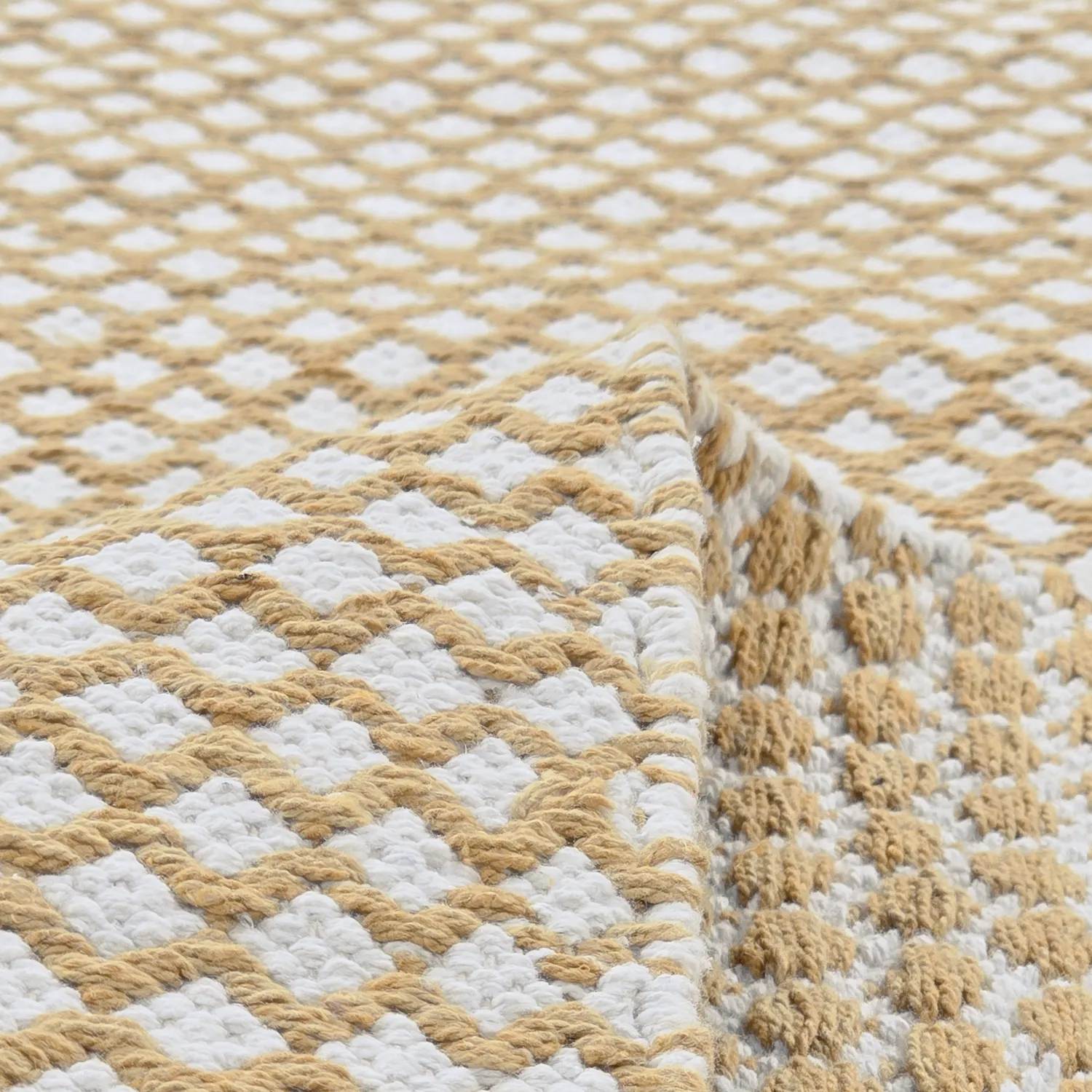 Tapis chiffons - Vinga (jaune moutarde)