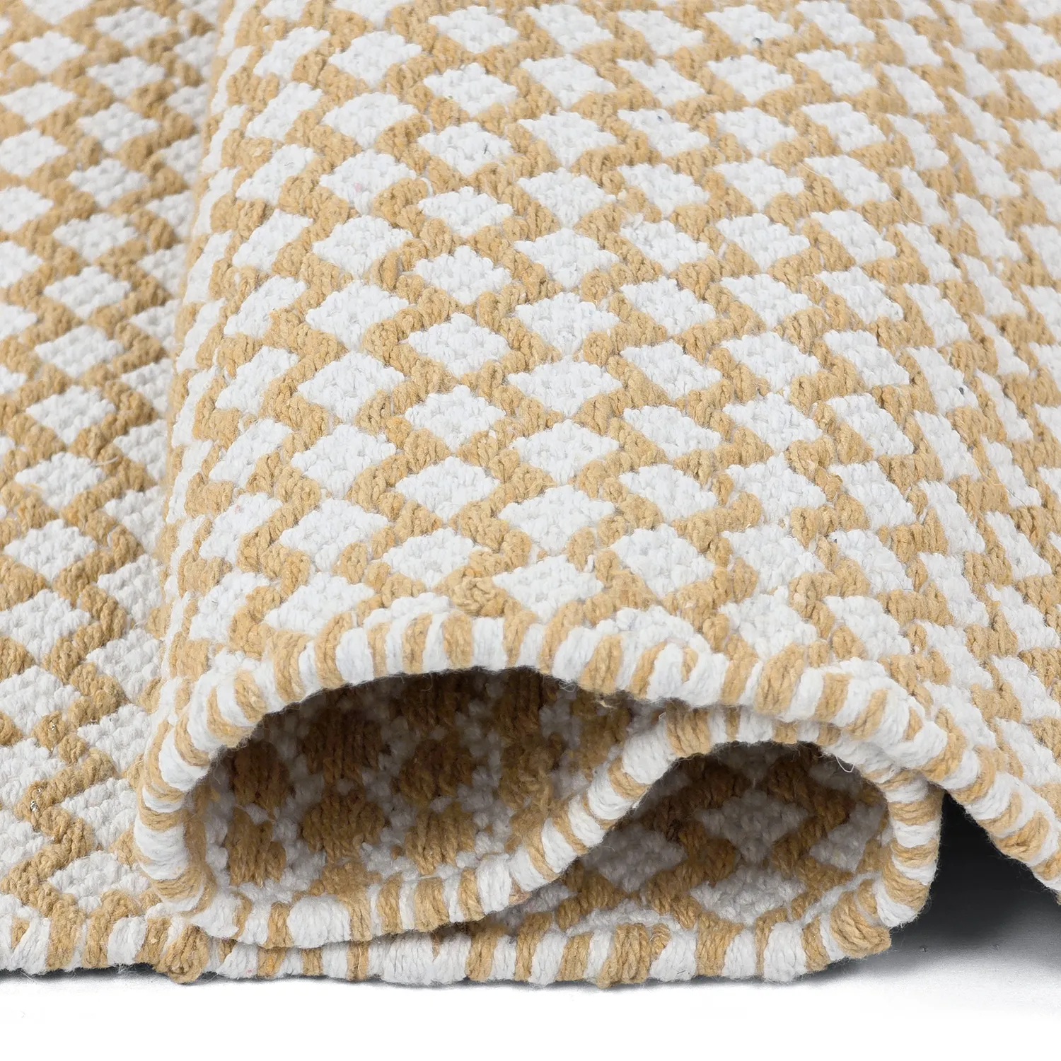 Tapis chiffons - Vinga (jaune moutarde)