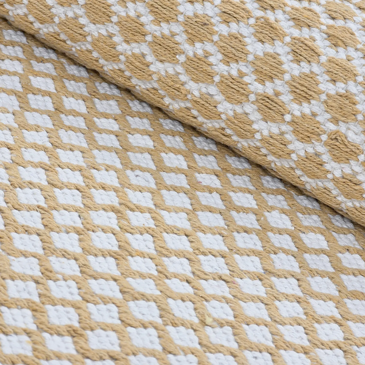 Tapis chiffons - Vinga (jaune moutarde)
