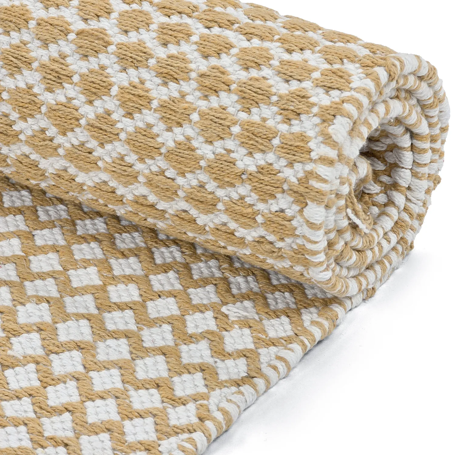 Tapis chiffons - Vinga (jaune moutarde)