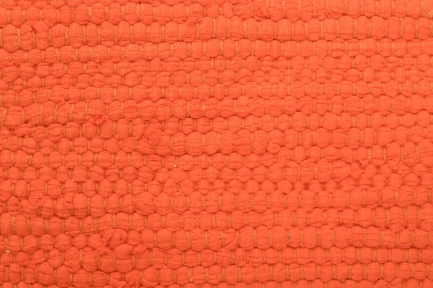 Tapis en chiffons - Silje (orange)