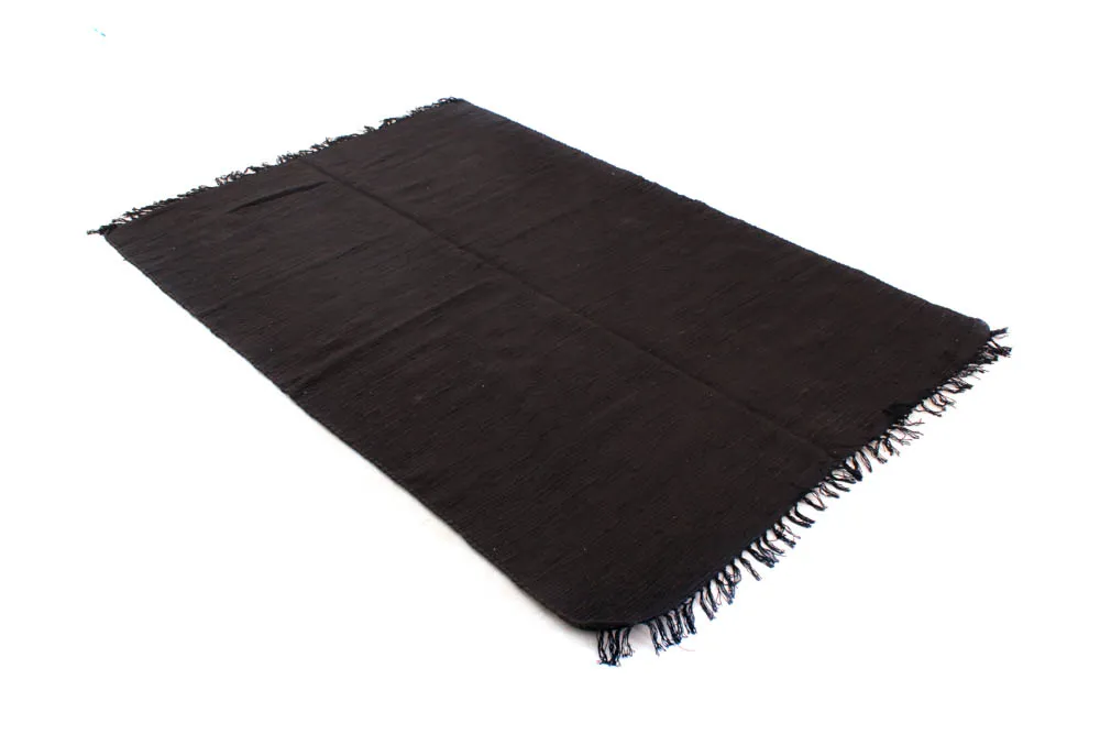 Tapis patchwork - Silje (noir)